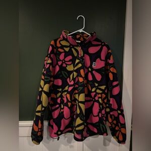 Lucy & Yak Multicolor Floral Fleece Jacket